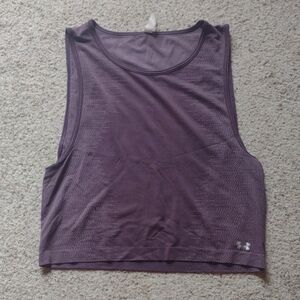Under Armour Purple Muscle Tee Crop